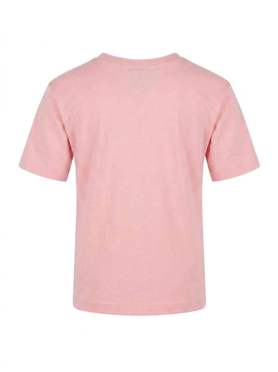 Boys Graphic Printed Drop-Shoulder Cotton T-Shirt - Pink