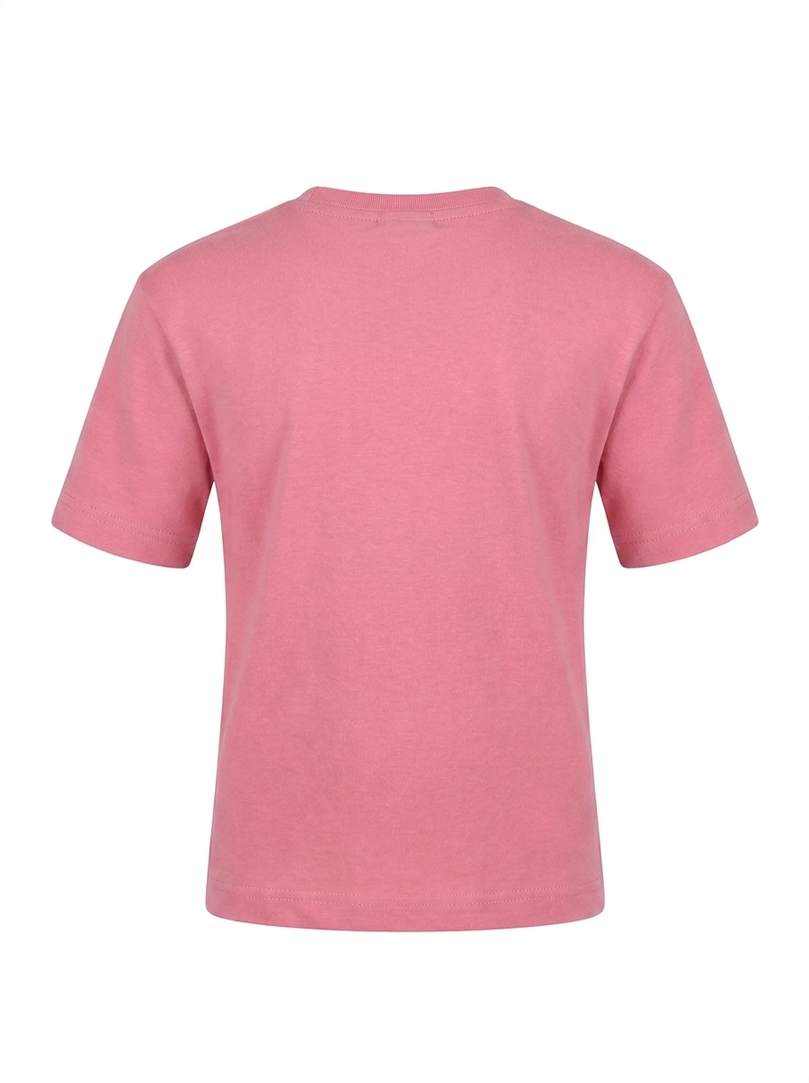 Boys Graphic Printed Drop-Shoulder Sleeves Pure Cotton T-Shirt - Peach