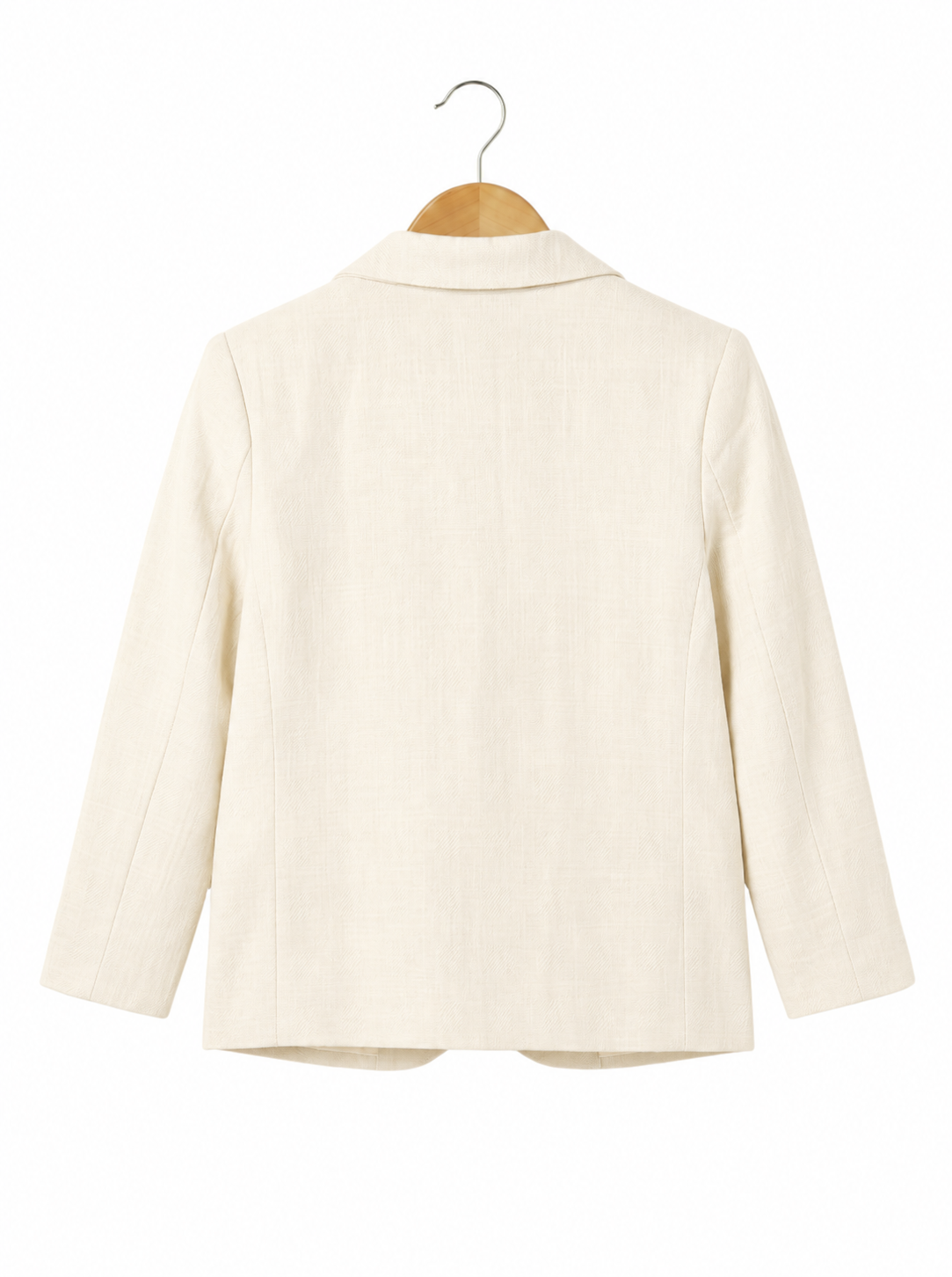 Boys Cream Solid Blazer