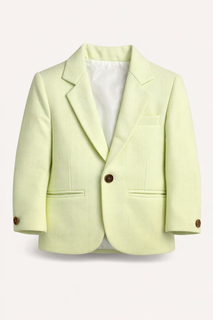 Boys Mint Green Thin Blazer