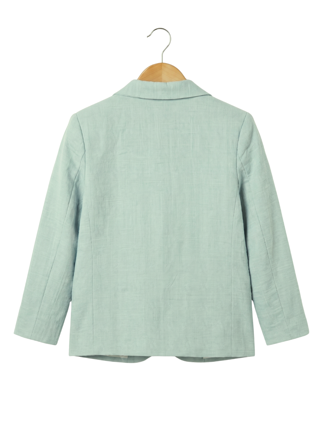 Boys Green Textured Blazer