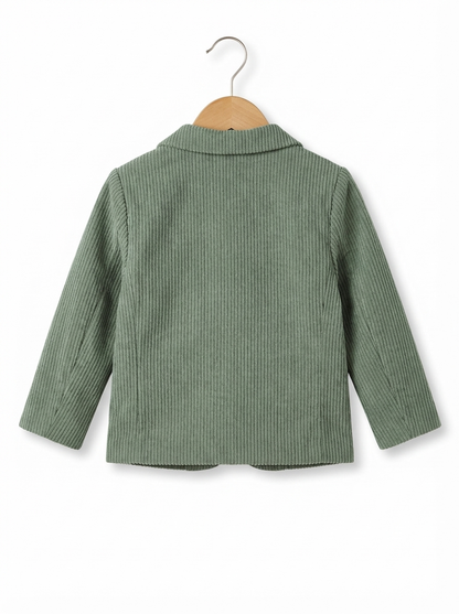 Boys Green Corduroy Blazer
