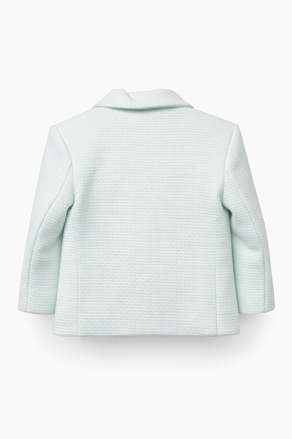 Boys Mint Green Textured Blazer
