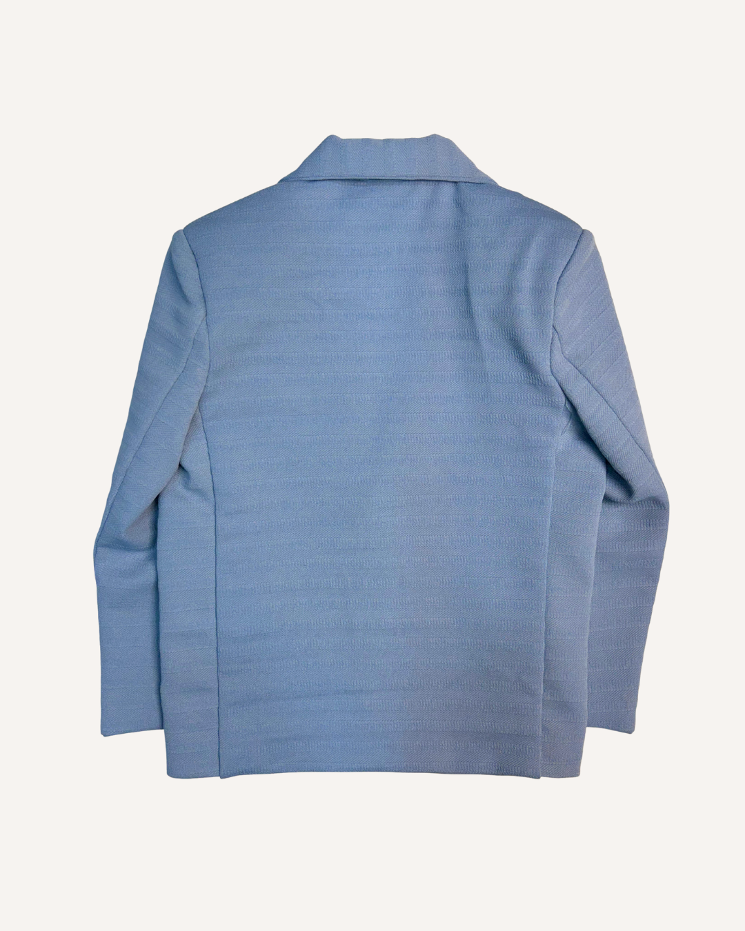Boys Light Blue Solid Blazer