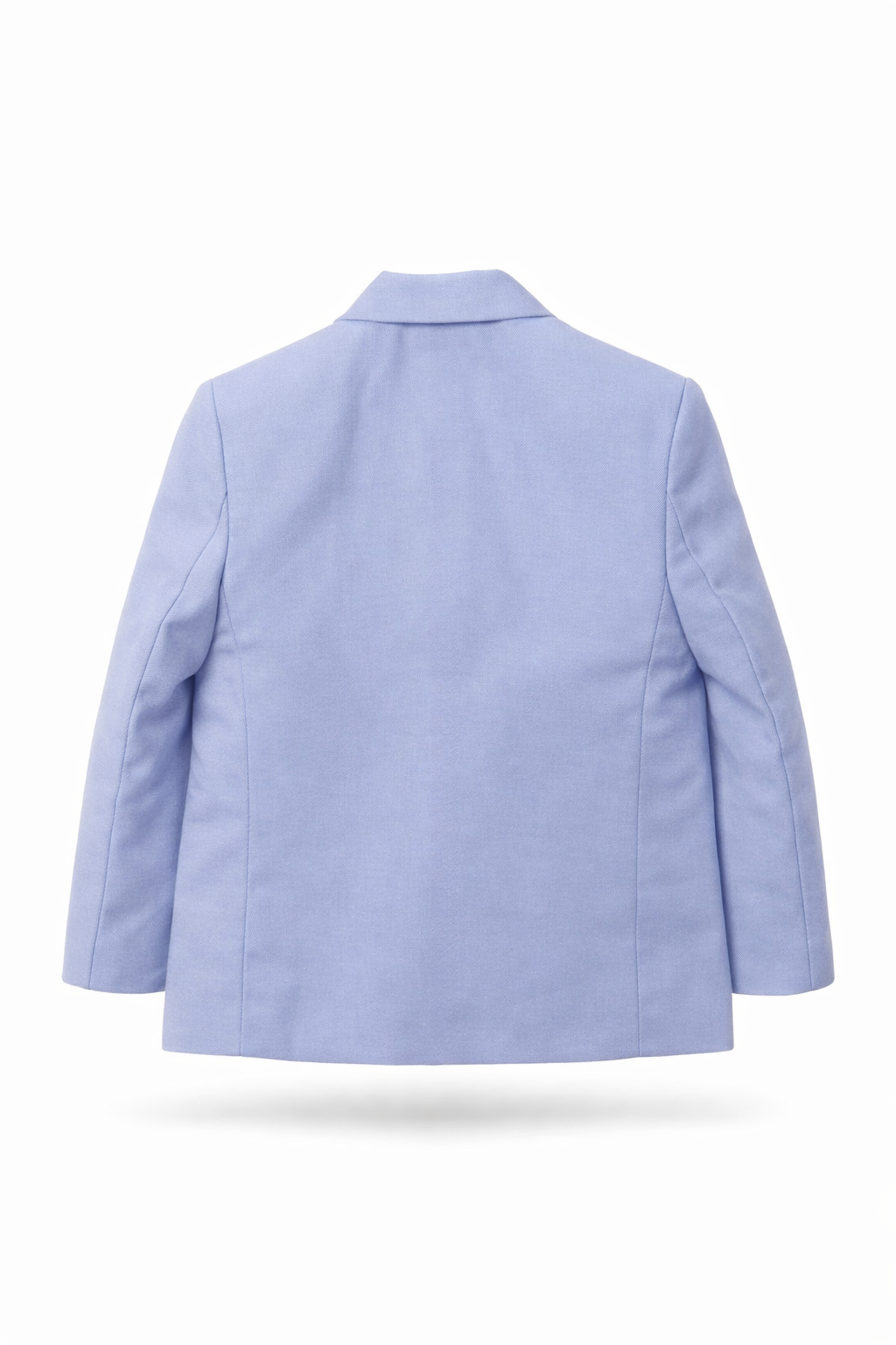 Boys Sky Blue Solid Blazer