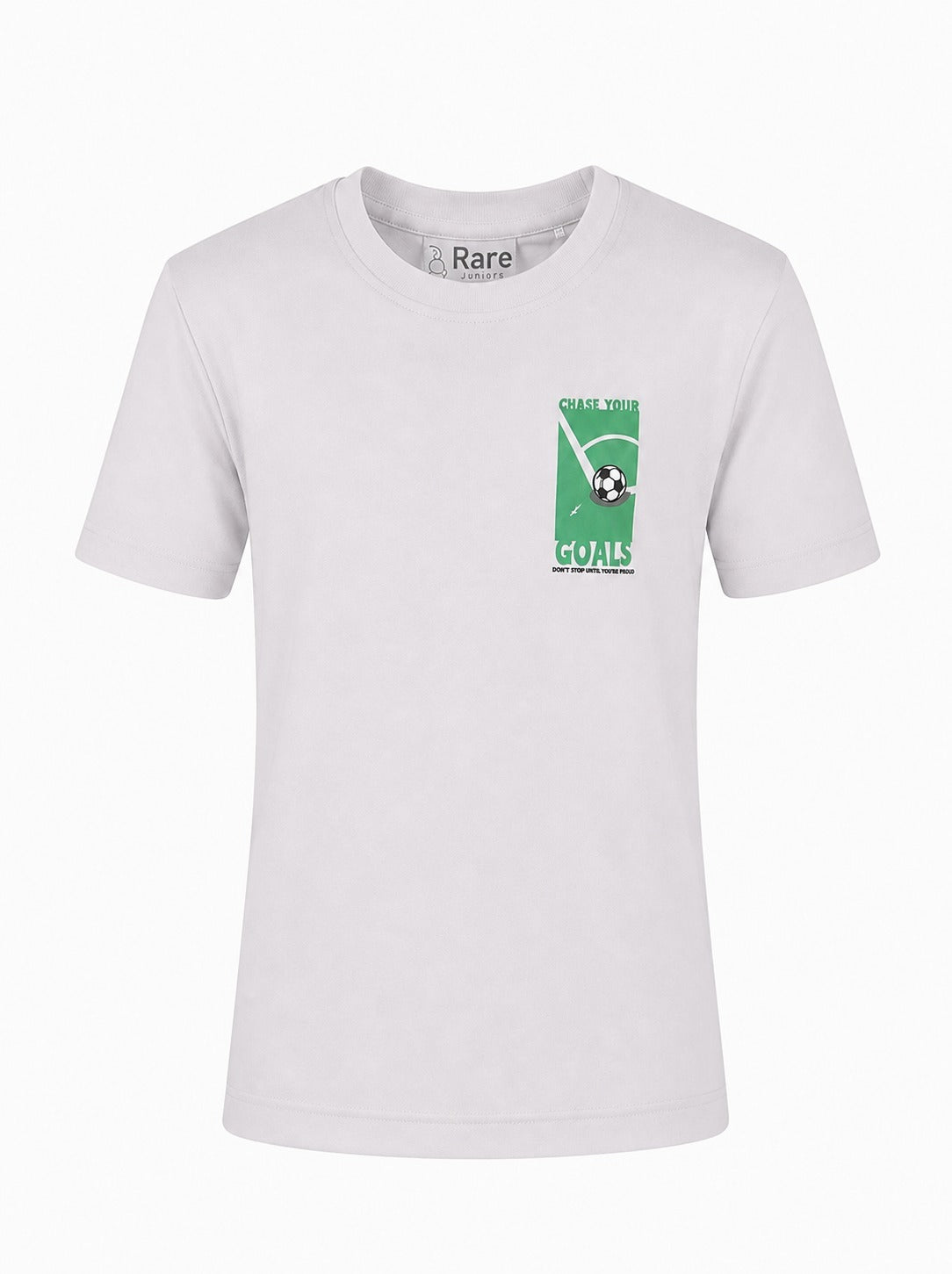 Boys Graphic Printed Drop-Shoulder Sleeves Pure Cotton T-Shirt - Grey