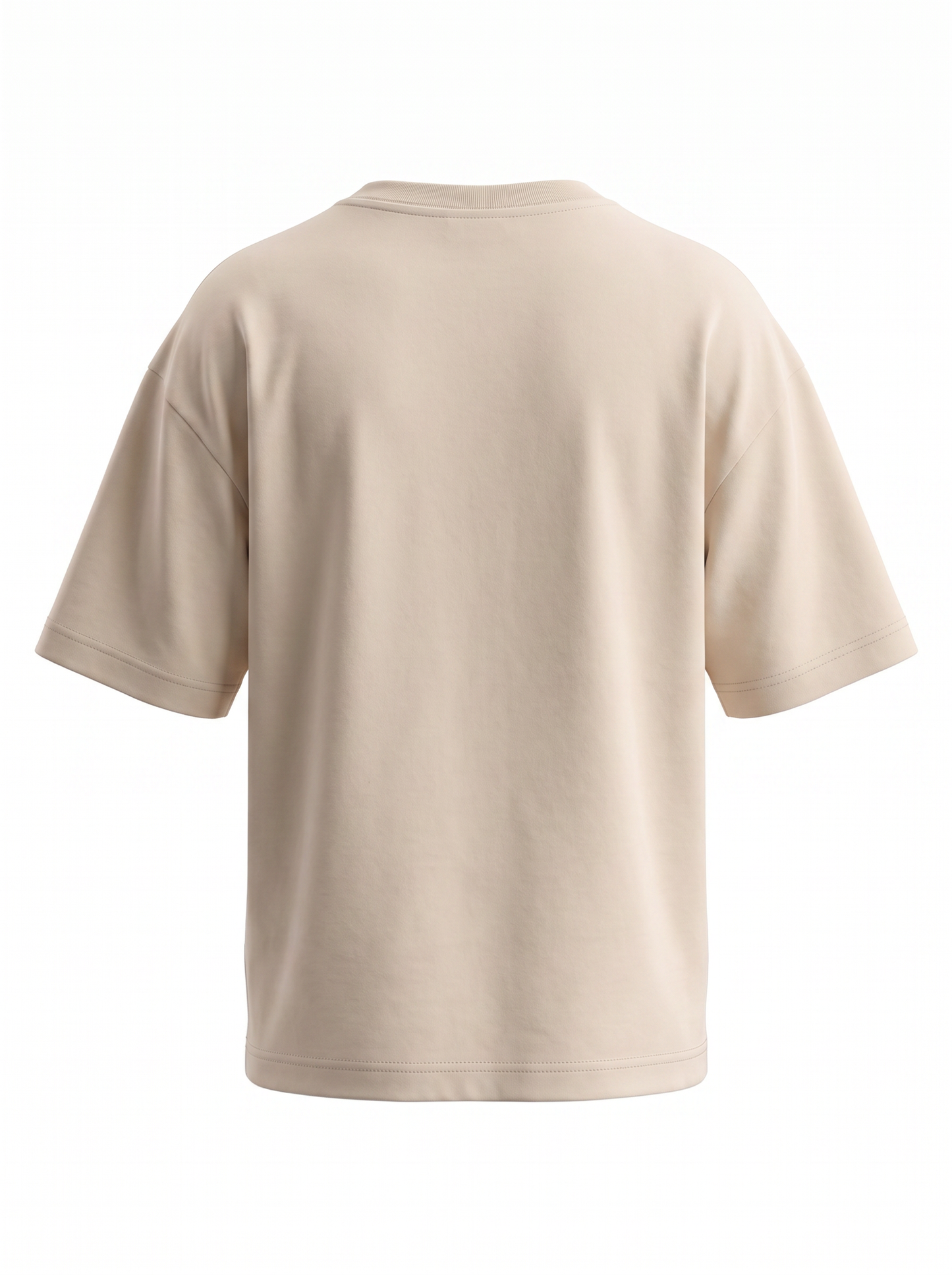 Boys Graphic Printed Drop-Shoulder Cotton T-Shirt - Beige (B)