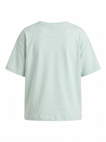 Boys Graphic Printed Drop-Shoulder Cotton T-Shirt - Blue (B)