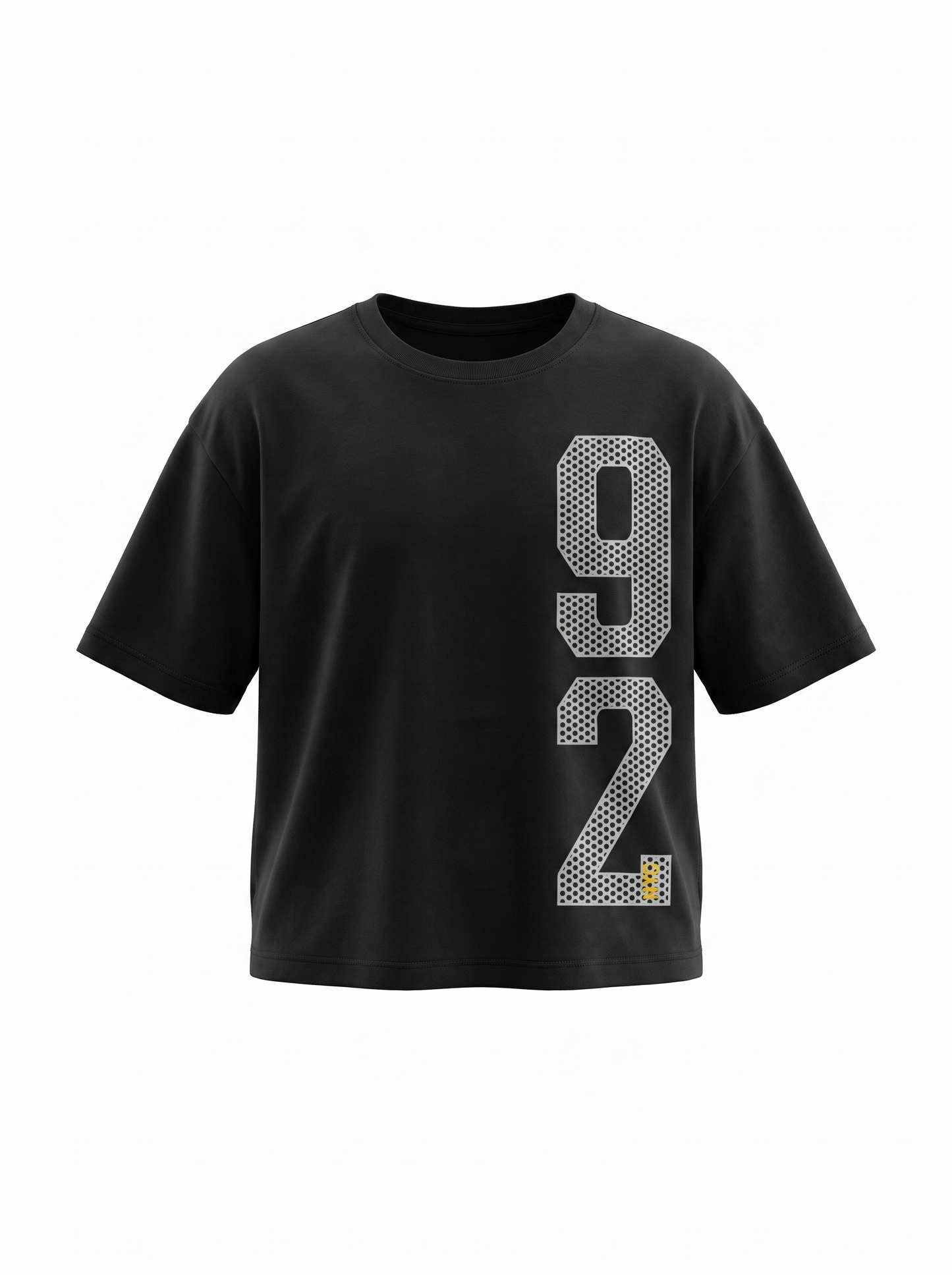 Boys Graphic Printed Drop-Shoulder Cotton T-Shirt - Navy Blue