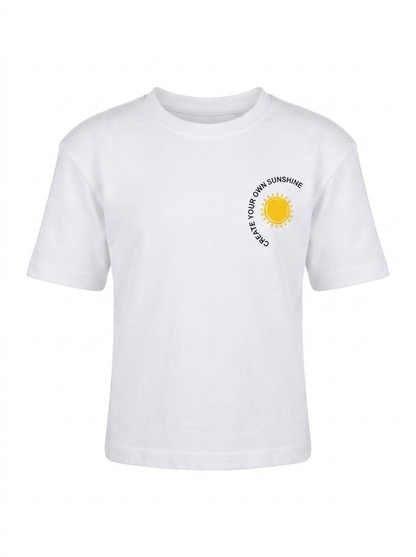 Boys Graphic Printed Drop-Shoulder T-Shirt - White