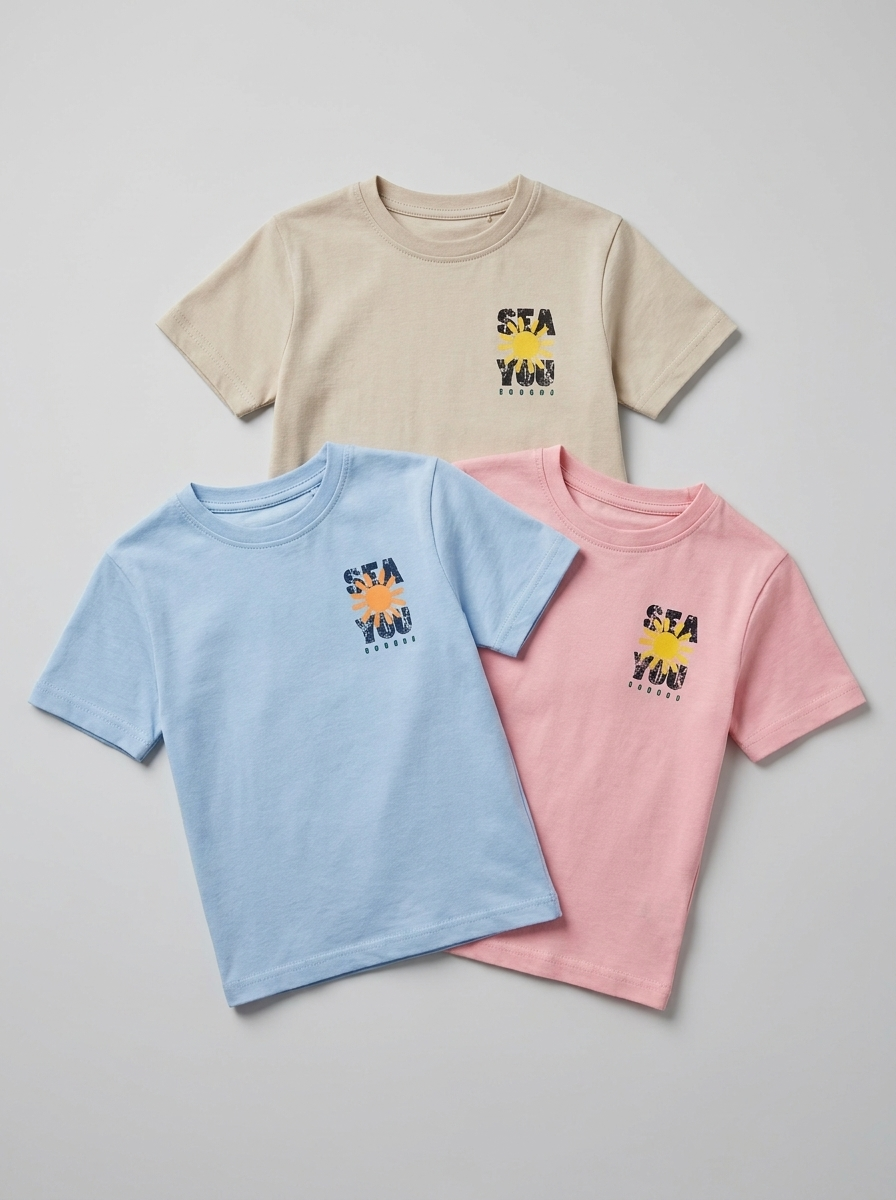 Boys Tee Pack of 3 — Sea You | 3 for ₹999
