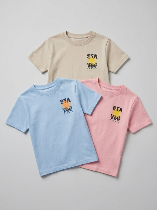 Boys Tee Pack of 3 — Sea You | 3 for ₹999