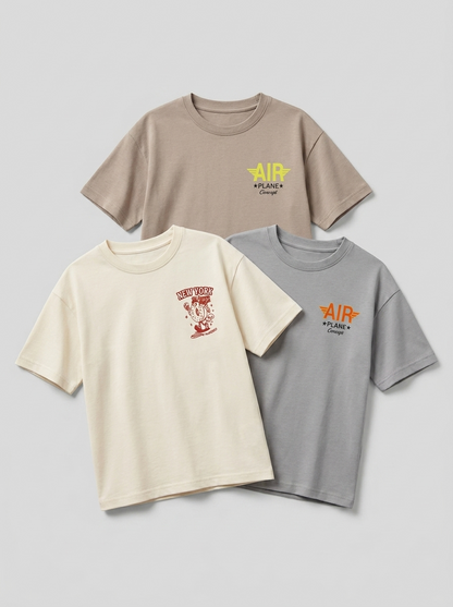 Boys Tee Pack of 3 — Premium Backs | 3 for ₹999