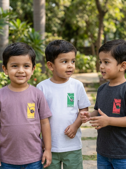 Boys Tee Pack of 3 — Chase Your Goals | 3 for ₹999